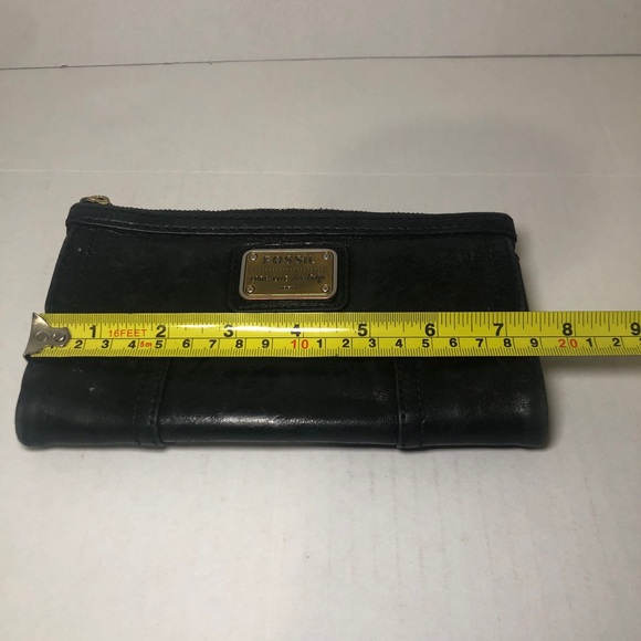 Fossil Wallet Clutch Black Long Live Vintage 1954 Emory Black Lamb Hide Bifold - Picture 13 of 15